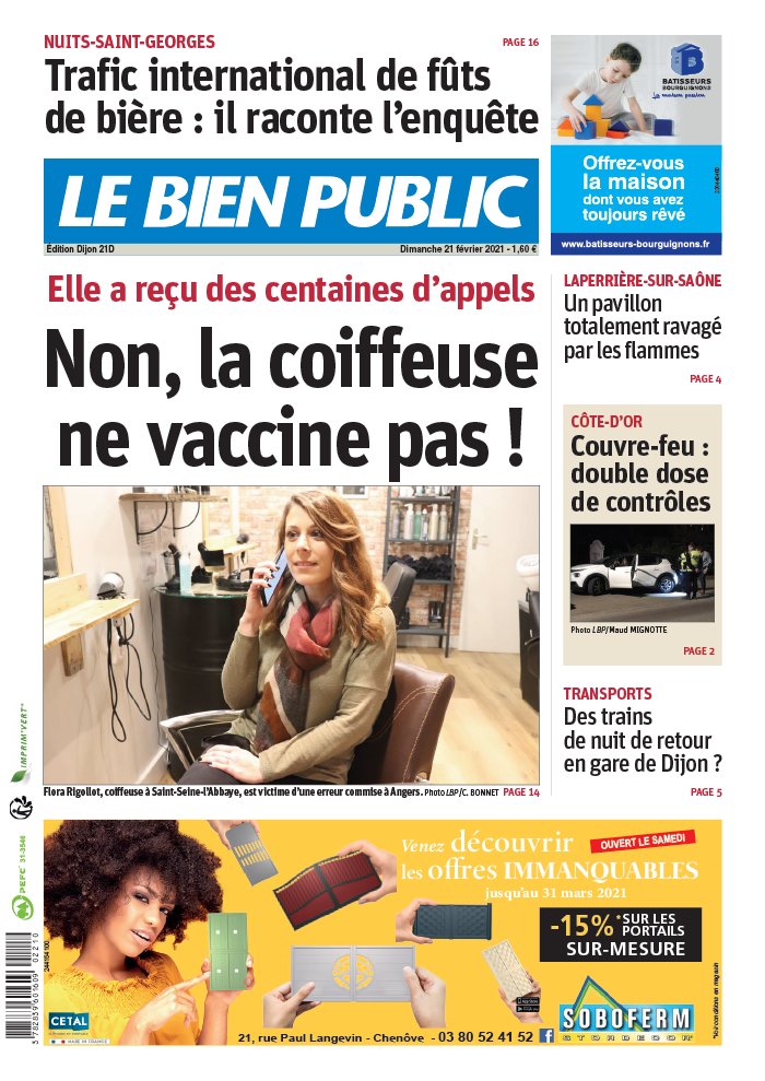 Le Bien Public N°20210221 du 21 février 2021 à télécharger sur iPad
