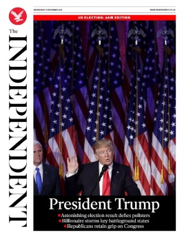 The Independent N°20161109 du 09 novembre 2016 à télécharger sur iPad