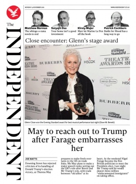 The Independent N°20161114 du 14 novembre 2016 à télécharger sur iPad