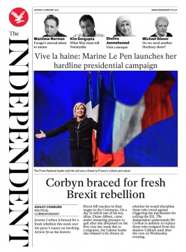 The Independent N°20170206 du 06 février 2017 à télécharger sur iPad