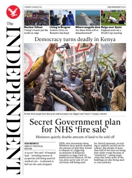 The Independent N°20170810 du 10 août 2017 à télécharger sur iPad