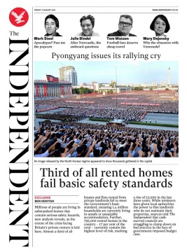 The Independent N°20170811 du 11 août 2017 à télécharger sur iPad
