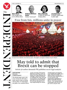 The Independent N°20171110 du 10 novembre 2017 à télécharger sur iPad