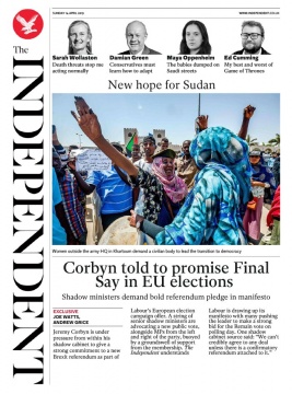 The Independent N°20190414 du 14 avril 2019 à télécharger sur iPad