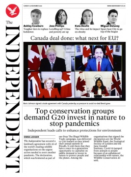 The Independent N°20201122 du 22 novembre 2020 à télécharger sur iPad