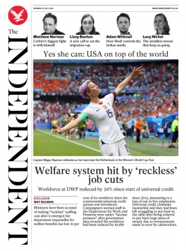 The Independent N°20190708 du 08 juillet 2019 à télécharger sur iPad