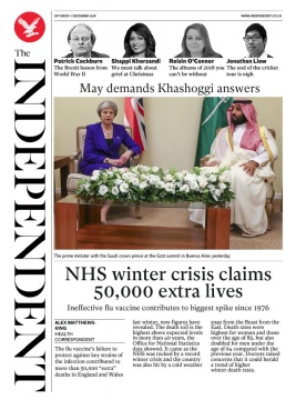 The Independent N°20181201 du 01 décembre 2018 à télécharger sur iPad