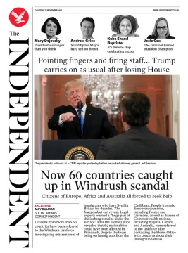 The Independent N°20181108 du 08 novembre 2018 à télécharger sur iPad