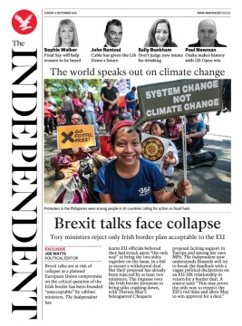 The Independent N°20180909 du 09 septembre 2018 à télécharger sur iPad