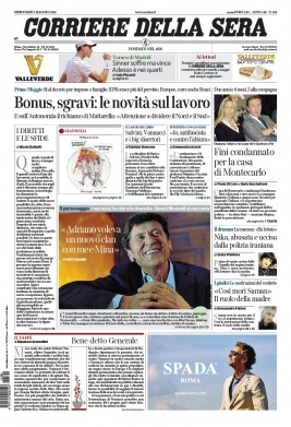 Corriere Della Sera N°20240501 du 01 mai 2024 à télécharger sur iPad