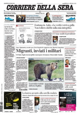 Corriere Della Sera N°20200728 du 28 juillet 2020 à télécharger sur iPad