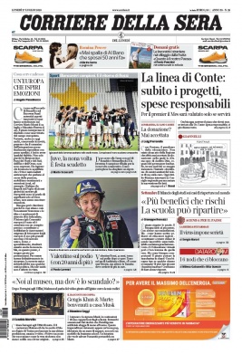 Corriere Della Sera N°20200727 du 27 juillet 2020 à télécharger sur iPad
