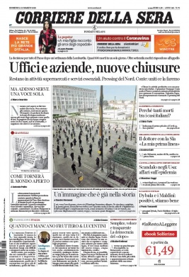 Corriere Della Sera N°20200322 du 22 mars 2020 à télécharger sur iPad