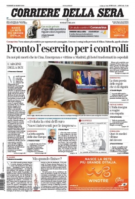 Corriere Della Sera N°20200320 du 20 mars 2020 à télécharger sur iPad