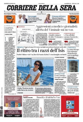 Corriere Della Sera N°20210831 du 31 août 2021 à télécharger sur iPad