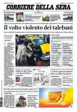 Corriere Della Sera N°20210819 du 19 août 2021 à télécharger sur iPad