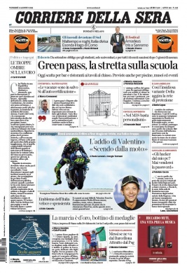 Corriere Della Sera N°20210806 du 06 août 2021 à télécharger sur iPad