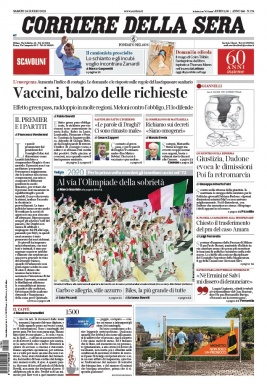 Corriere Della Sera N°20210724 du 24 juillet 2021 à télécharger sur iPad