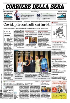 Corriere Della Sera N°20210718 du 18 juillet 2021 à télécharger sur iPad