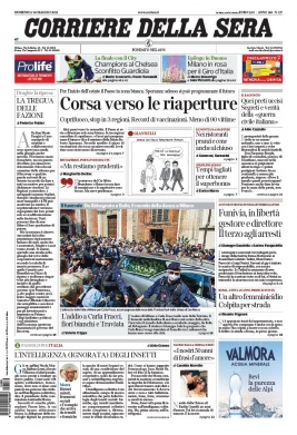 Corriere Della Sera N°20210530 du 30 mai 2021 à télécharger sur iPad