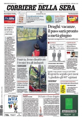 Corriere Della Sera N°20210526 du 26 mai 2021 à télécharger sur iPad