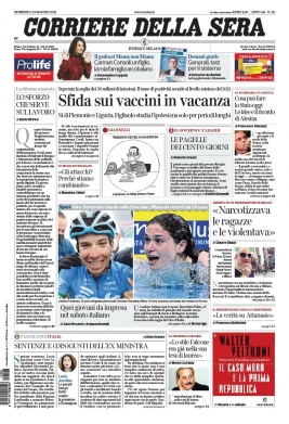 Corriere Della Sera N°20210523 du 23 mai 2021 à télécharger sur iPad