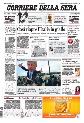 Corriere Della Sera N°20210508 du 08 mai 2021 à télécharger sur iPad