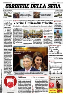 Corriere Della Sera N°20210504 du 04 mai 2021 à télécharger sur iPad