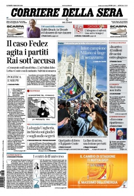Corriere Della Sera N°20210503 du 03 mai 2021 à télécharger sur iPad