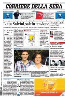 Corriere Della Sera N°20210426 du 26 avril 2021 à télécharger sur iPad