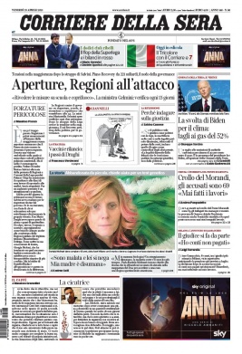 Corriere Della Sera N°20210423 du 23 avril 2021 à télécharger sur iPad