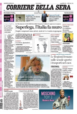 Corriere Della Sera N°20210420 du 20 avril 2021 à télécharger sur iPad