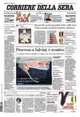 Corriere Della Sera N°20210418 du 18 avril 2021 à télécharger sur iPad