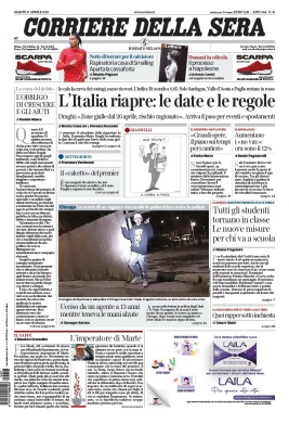 Corriere Della Sera N°20210417 du 17 avril 2021 à télécharger sur iPad