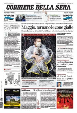 Corriere Della Sera N°20210416 du 16 avril 2021 à télécharger sur iPad
