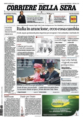 Corriere Della Sera N°20210410 du 10 avril 2021 à télécharger sur iPad
