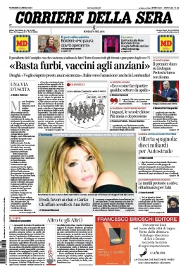 Corriere Della Sera N°20210409 du 09 avril 2021 à télécharger sur iPad