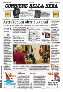 Corriere Della Sera N°20210408 du 08 avril 2021 à télécharger sur iPad
