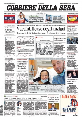 Corriere Della Sera N°20210321 du 21 mars 2021 à télécharger sur iPad