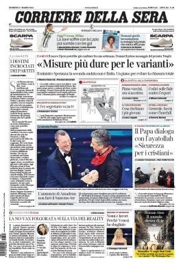 Corriere Della Sera N°20210307 du 07 mars 2021 à télécharger sur iPad