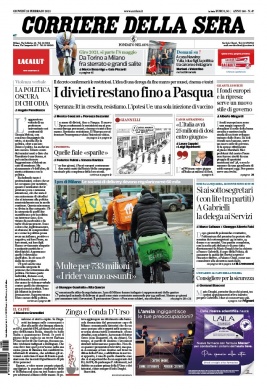 Corriere Della Sera N°20210225 du 25 février 2021 à télécharger sur iPad