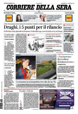 Corriere Della Sera N°20210209 du 09 février 2021 à télécharger sur iPad