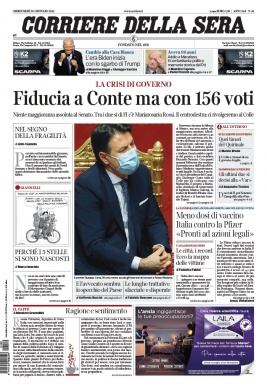 Corriere Della Sera N°20210120 du 20 janvier 2021 à télécharger sur iPad