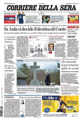 Corriere Della Sera N°20210118 du 18 janvier 2021 à télécharger sur iPad