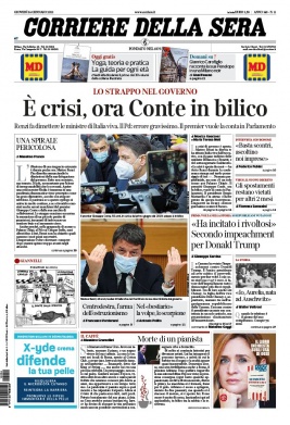 Corriere Della Sera N°20210114 du 14 janvier 2021 à télécharger sur iPad