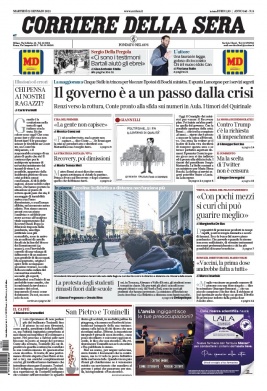 Corriere Della Sera N°20210112 du 12 janvier 2021 à télécharger sur iPad