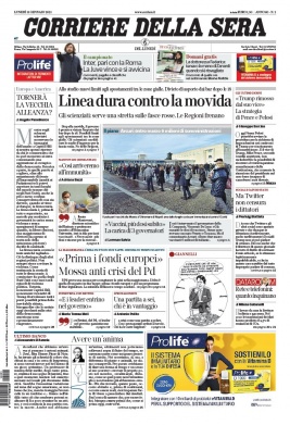 Corriere Della Sera N°20210111 du 11 janvier 2021 à télécharger sur iPad
