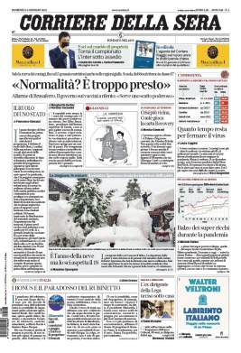 Corriere Della Sera N°20210103 du 03 janvier 2021 à télécharger sur iPad
