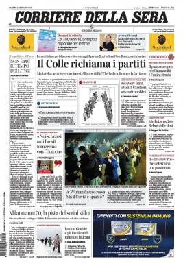Corriere Della Sera N°20210102 du 02 janvier 2021 à télécharger sur iPad