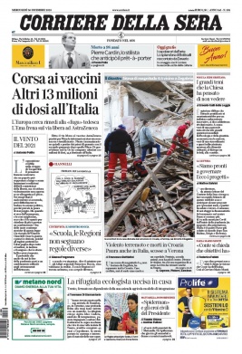 Corriere Della Sera N°20201230 du 30 décembre 2020 à télécharger sur iPad